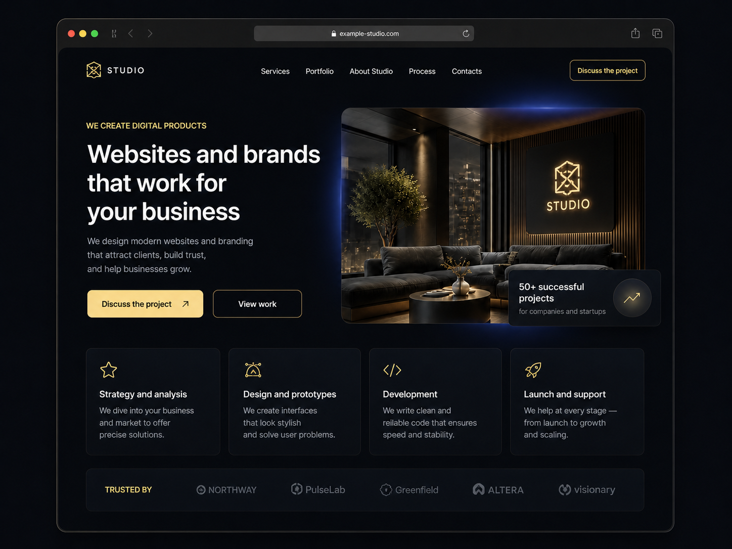 Landing page preview